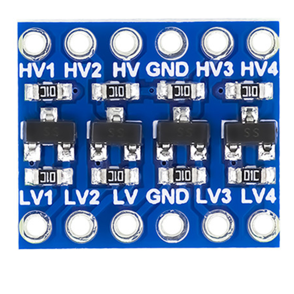 7Semi BSS138 4-Ch I2C Bi-directional Logic Level Converter Breakout -Electronic Modules -Logic Level Converters -Robocraze
