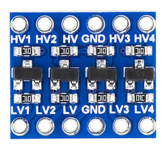 7Semi BSS138 4-Ch I2C Bi-directional Logic Level Converter Breakout -Electronic Modules -Logic Level Converters -Robocraze