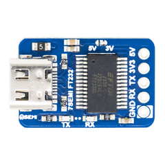 7Semi Compact FT232 USB-C UART (TTL) Communication Module -Cables -USB Cable -Data Converters -Robocraze