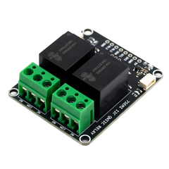 7Semi Dual Channel 5V 10A I2C Qwiic Relay Module -Electronic Modules -Relays -5V Relays -Robocraze