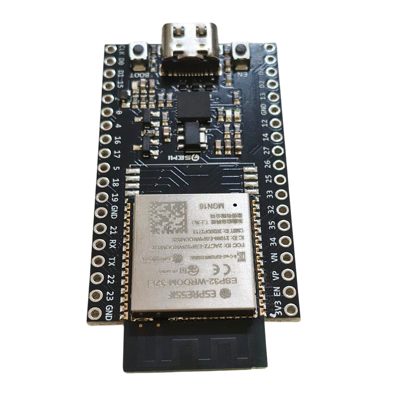 7Semi ESP32-DevKitC ESP32-WROVER Wi-Fi Bluetooth Development Board - Robocraze