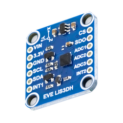 7Semi LIS3DH Triple Axis MEMS Accelerometer Breakout Module I2C SPI - Electronic Modules - Breakout Boards - Robocraze
