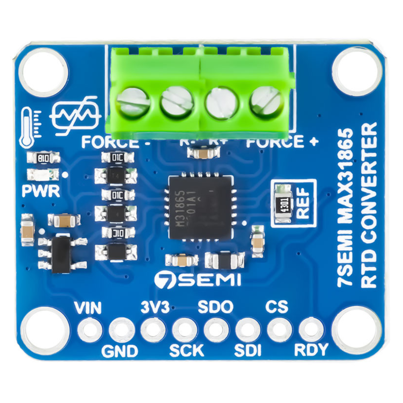 7Semi PT1000 RTD 2-Wire Temperature Sensor Breakout Board with Amplifier MAX31865 -Electronic Modules -Breakout Boards -Robocraze