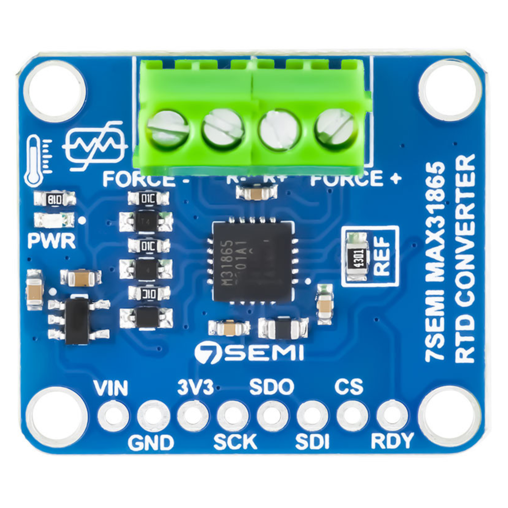 7Semi PT1000 RTD 2-Wire Temperature Sensor Breakout Board with Amplifier MAX31865 -Electronic Modules -Breakout Boards -Robocraze
