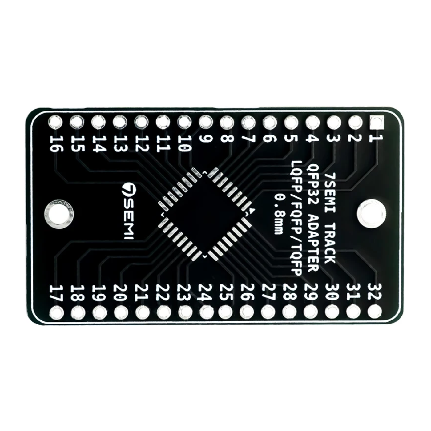 7Semi QFP32/TQFP32 0.8mm Adapter Board SMD to DIP Converter for STM & AVR -Electronic Modules -Breakout Boards -Robocraze