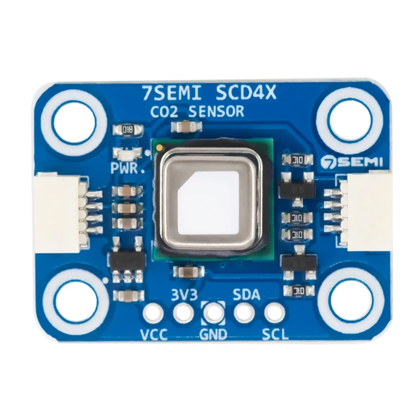 7Semi SCD43 CO2, Temperature & Humidity Sensor Breakout Board with I2C Qwiic -Sensors -Temperature Sensors -Robocraze