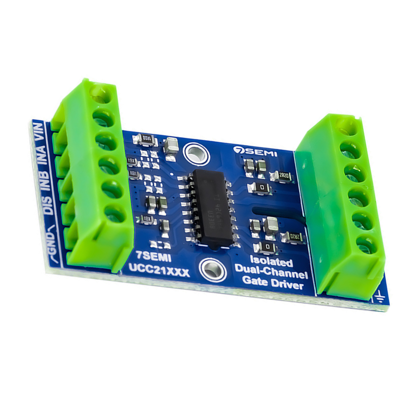 7Semi UCC21330 Dual-channel Isolated Gate Driver Breakout Board -Electronic Modules -Breakout Boards -Robocraze