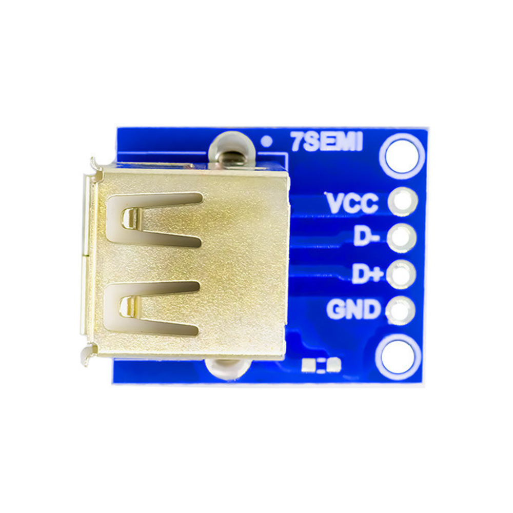 7Semi USB Type-A Female Connector​ Breakout Board -Electronic Modules -Breakout Boards -Robocraze