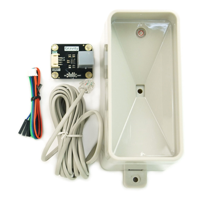 DFRobot Gravity Tipping Bucket Rainfall Sensor Module - I2C & UART -Raindrop Sensor -Robocraze