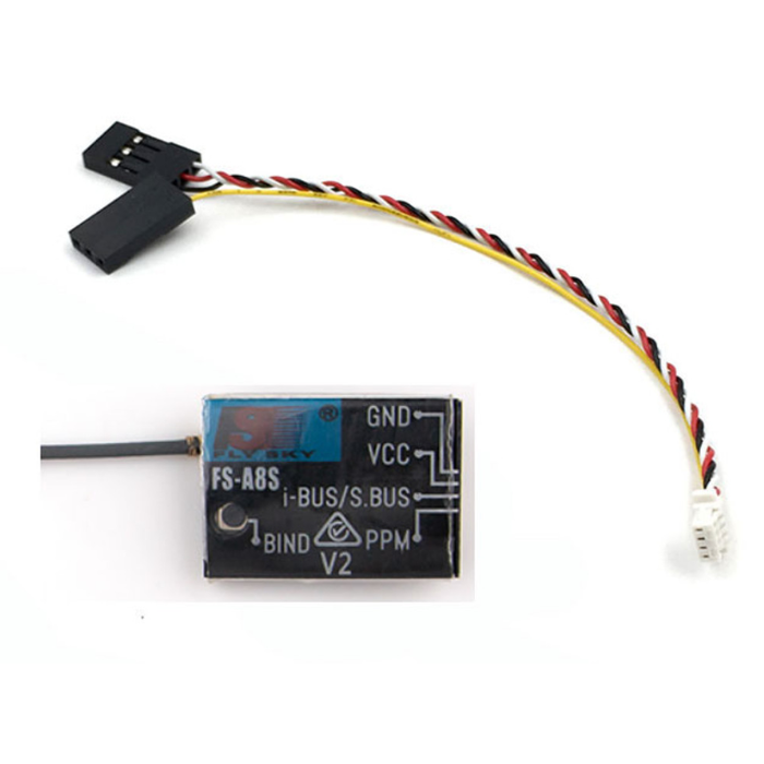 FlySky FS-A8S 2.4G 8CH Mini Receiver Module Rev 2-Robocraze