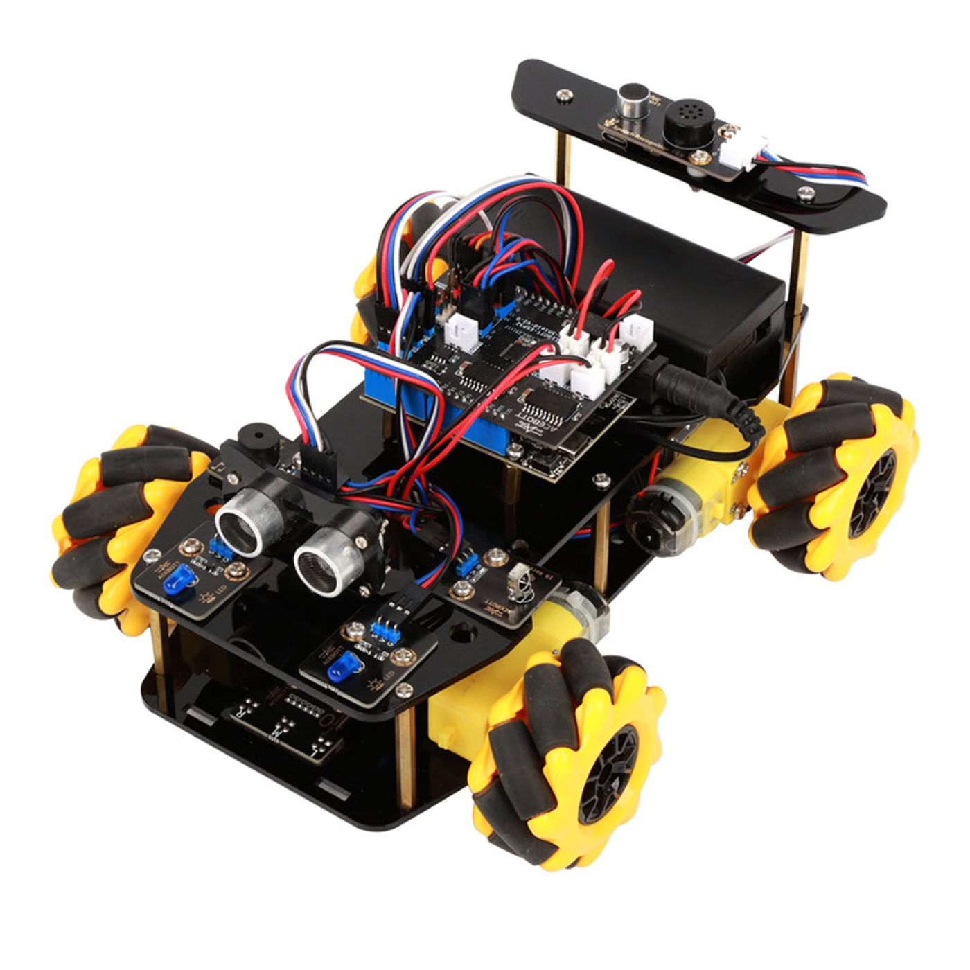 ACEBOOT QD011 AI Voice Recognition Expansion Kit for QD001 Smart Car -DIY Kits -DIY Car Kits -Robocraze