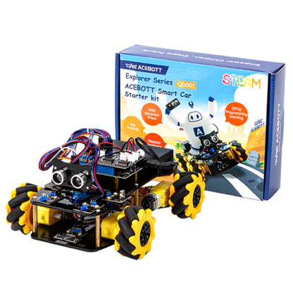 ACEBOTT ESP32 4WD Smart Robot Car Kit for Arduino - Robocraze