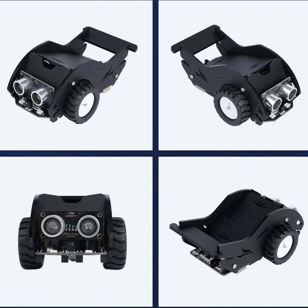 ACEBOTT QE028 SharkBot Smart Car Kit -DIY Kits -Robotic Kits -DIY Car Kit -Robocraze