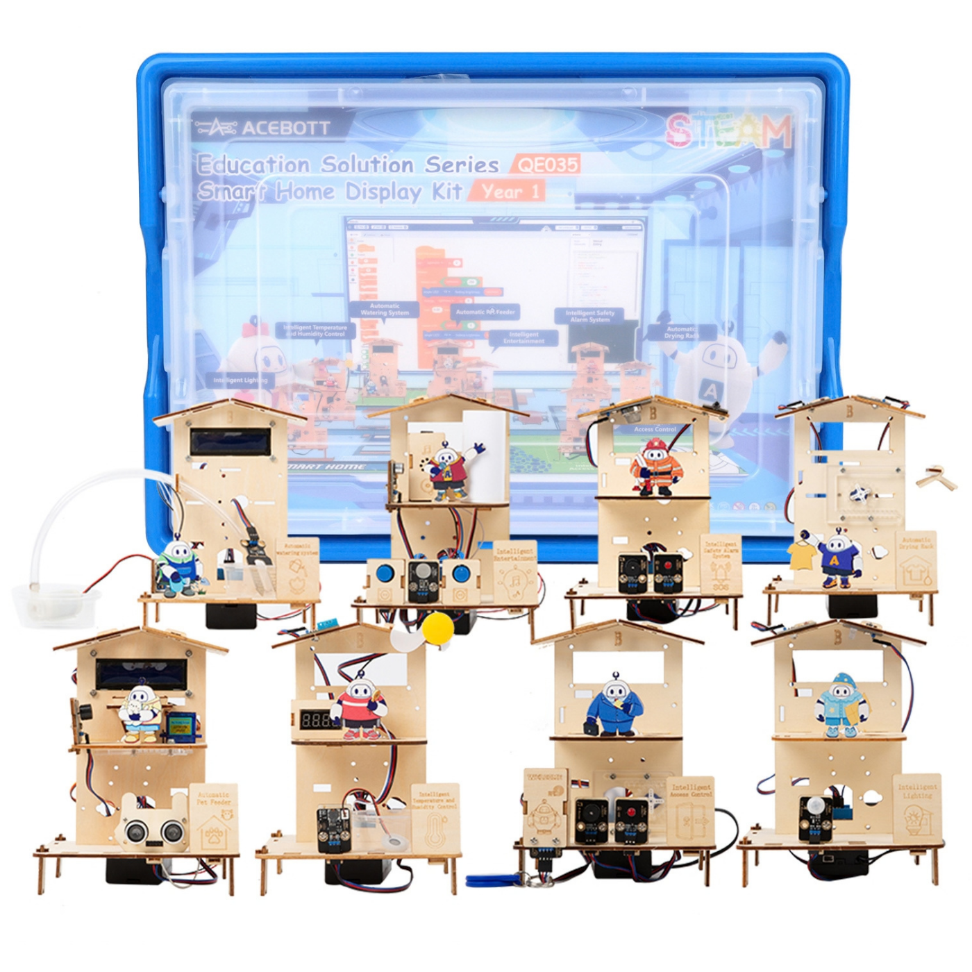 ACEBOTT QE035 IOT Smart Home Display Kit for STEM Education - Year 1 -DIY Kits -Robot Kits -Robocraze