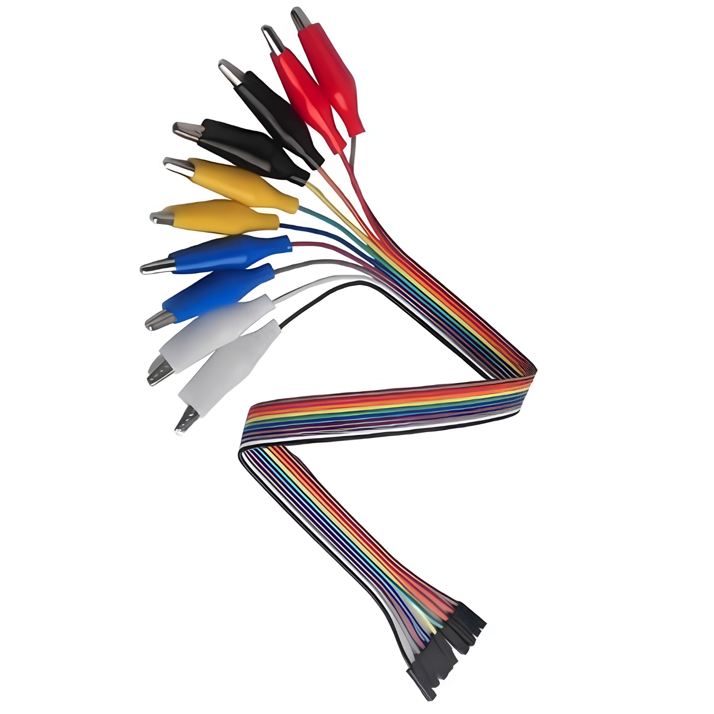 Alligator Clip to Female Jumper Cable 20cm 10Pin -Robocraze