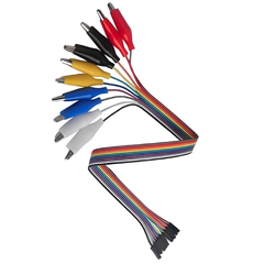Alligator Clip to Female Jumper Cable 20cm 10Pin -Robocraze