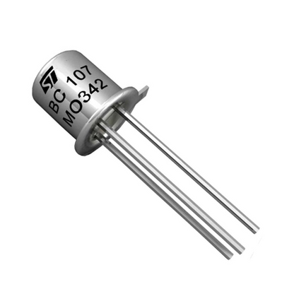 BC107 NPN General Purpose Transistor Metal can package -Electronic Components -Basic Components -Transistors -Robocraze