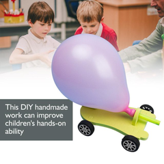 Ballon Car DIY handmade kit - DIY Car Kits - Robotic Kits - Robocraze