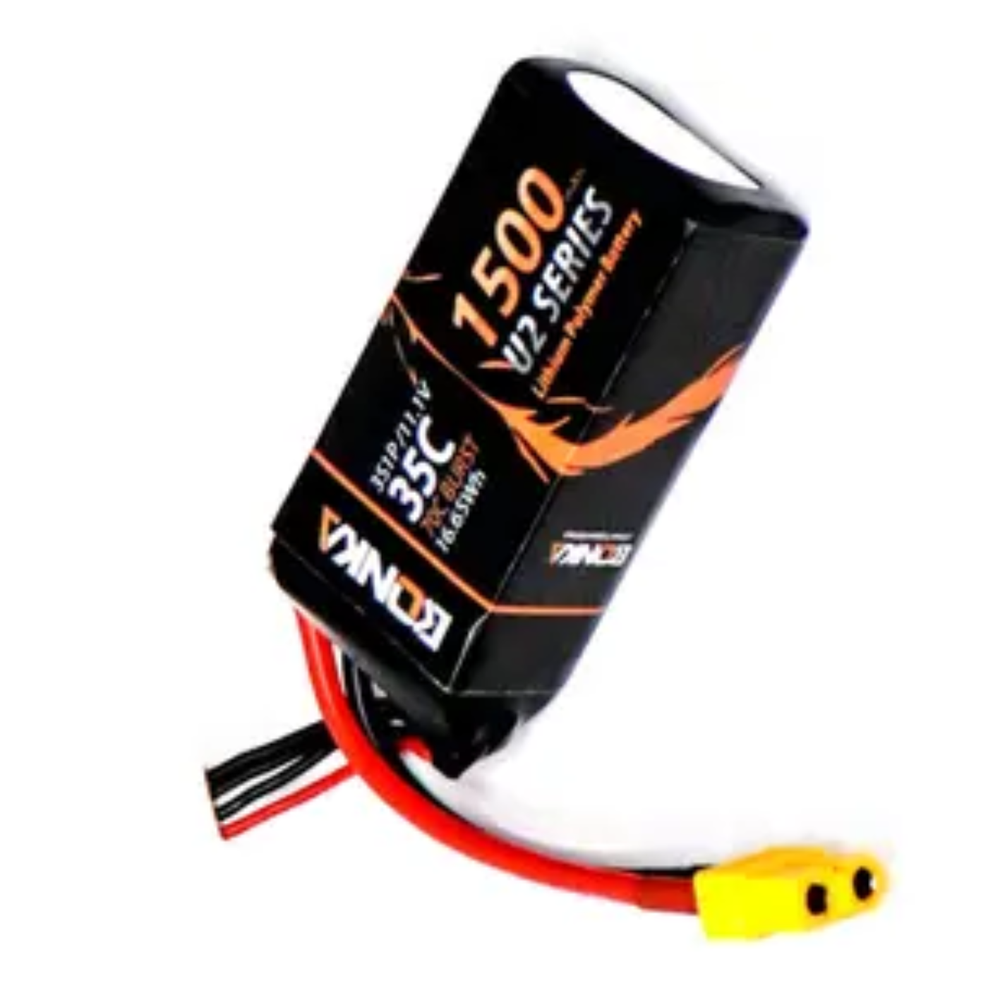 Bonka 11.1V 1500mAh 3S 35C LiPo Battery for Drones -Batteries & Power Supply -LiPo Battery -Robocraze