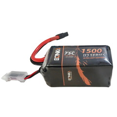 Bonka 1500mAh 14.8V 75C 4S Lithium Polymer Battery for Drones -Batteries & Power Supply -LiPo Battery -Robocraze