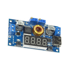 DC-DC XL4015 Adjustable Stepdown Module 5A 75W with 4 Bits Digital Display Voltmeter -Batteries & Power Supply -Buck/Boost -Robocraze
