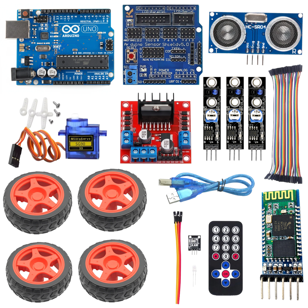 DIY Uno Project Smart Robot Car Kit V3.0 -DIY Kits -Robotic Kits -Robocraze