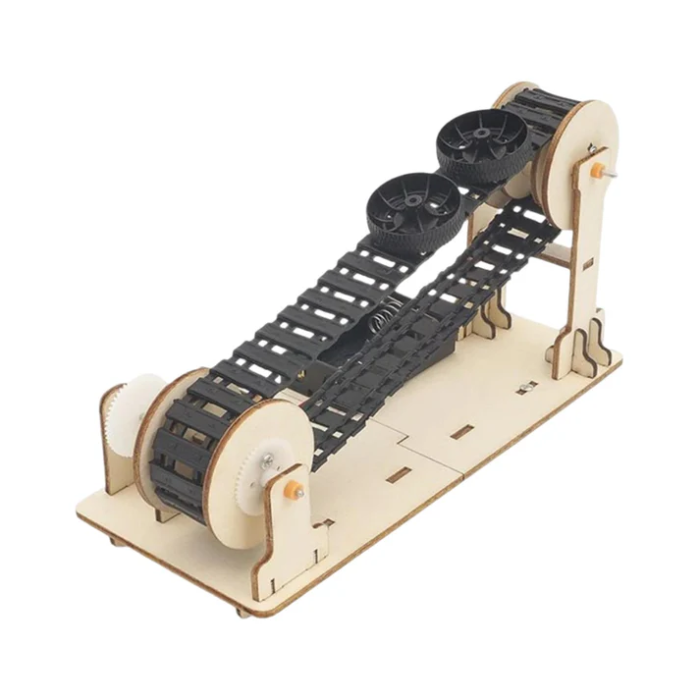 DIY Wooden Conveyor Belt STEM Kit for Kids -STEM toy for kids -Robocraze