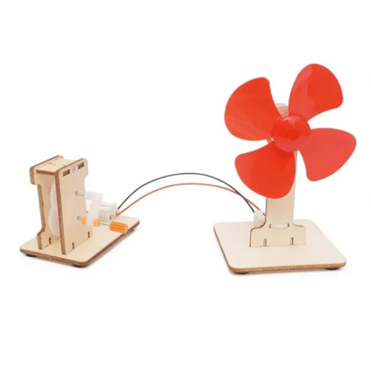 DIY Wooden Hand Crank Generator Experimental Stem Toy Kit for 7+ Year Olds -STEM toy for kids -Robocraze