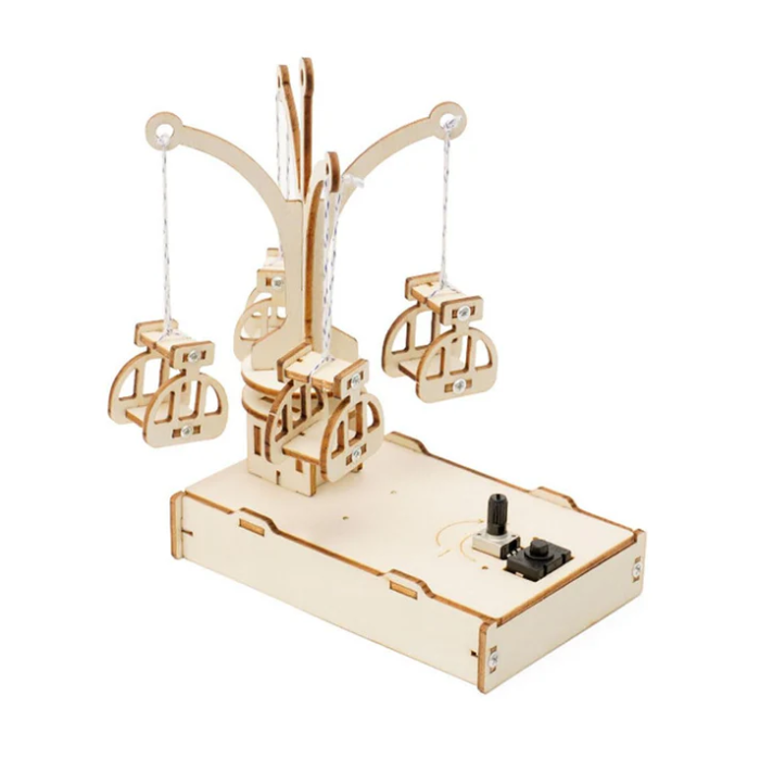 DIY Wooden Spinning Flying Chair STEM Learning Kit for Kids -Educational STEM Toy for Kids -Robocraze