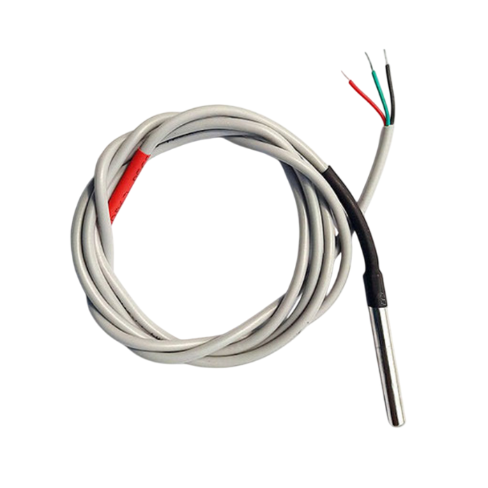 DS18B20 Waterproof Temperature Sensor Probe 1m Range -7Semi -Sensors -Temperature Sensor -Robocraze