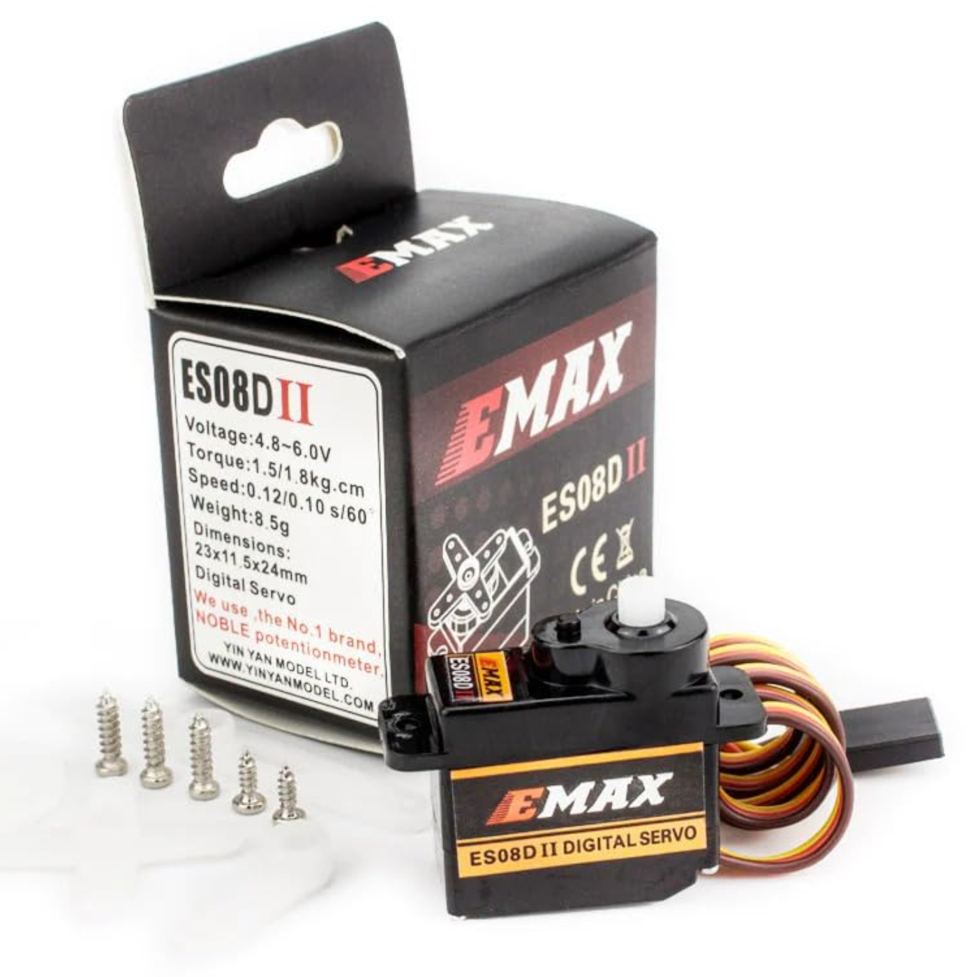 EMAX 8.5g ES08D II Digital Servo Motor -Motors & Mechanical -Servo Motors -Robocraze