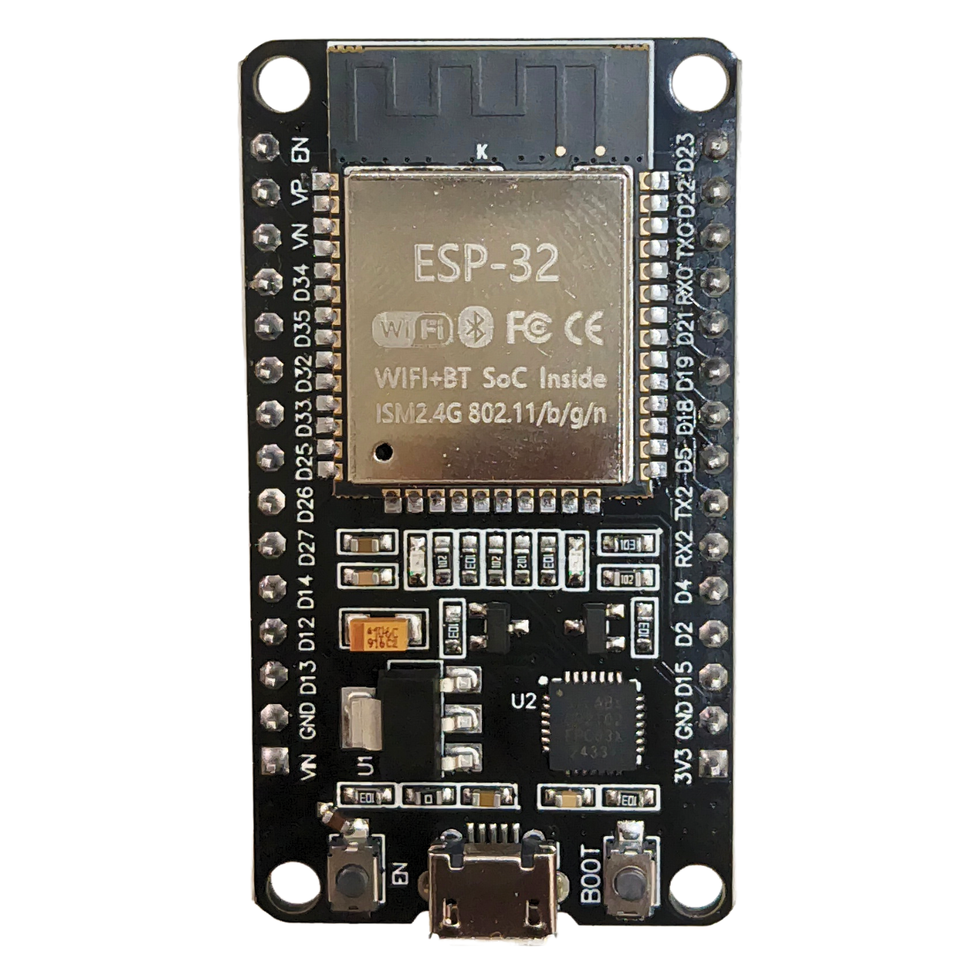 ESP32 NodeMCU Dev Board (CP2102, 30-Pin) – WiFi & BLE support. -Nodemcu ESP Board -Robocraze