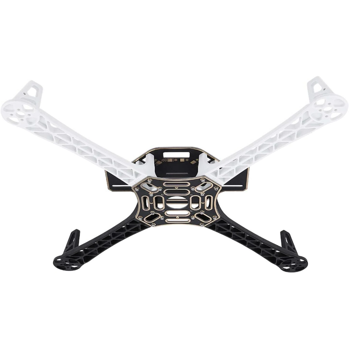 F450 4-axis Quadcopter Drone Frame Kit with Integrated PCB (Black & White) -Drone Parts -Drone Frames -Robocraze