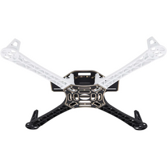 F450 4-axis Quadcopter Drone Frame Kit with Integrated PCB (Black & White) -Drone Parts -Drone Frames -Robocraze
