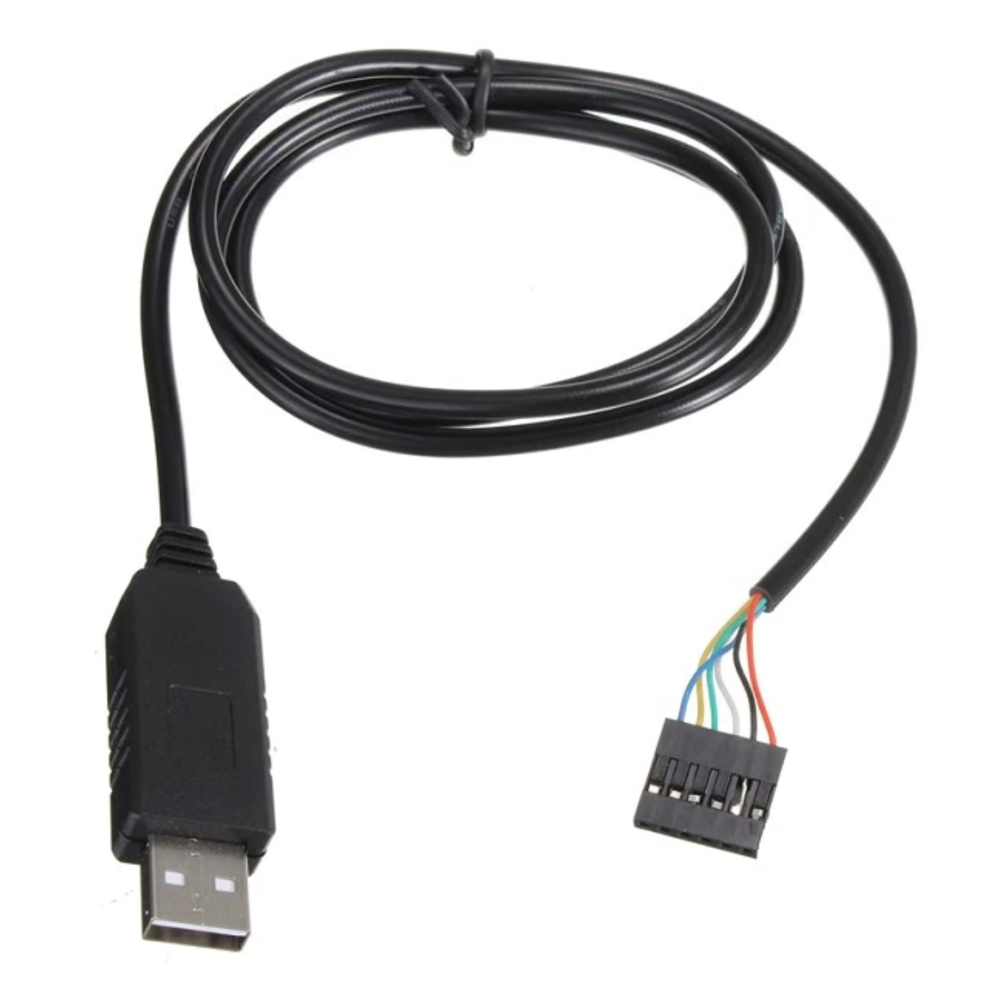FT232RL FTDI USB to TTL UART Serial Adapter Cable for Arduino (6-Pin) -Cables -USB Cable -Robocraze
