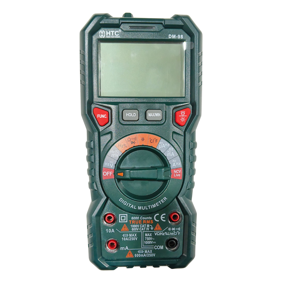HTC DM-98 Digital Multimeter – Reliable tool for voltage, current & capacitance testing -Digital Multimeter -Robocraze