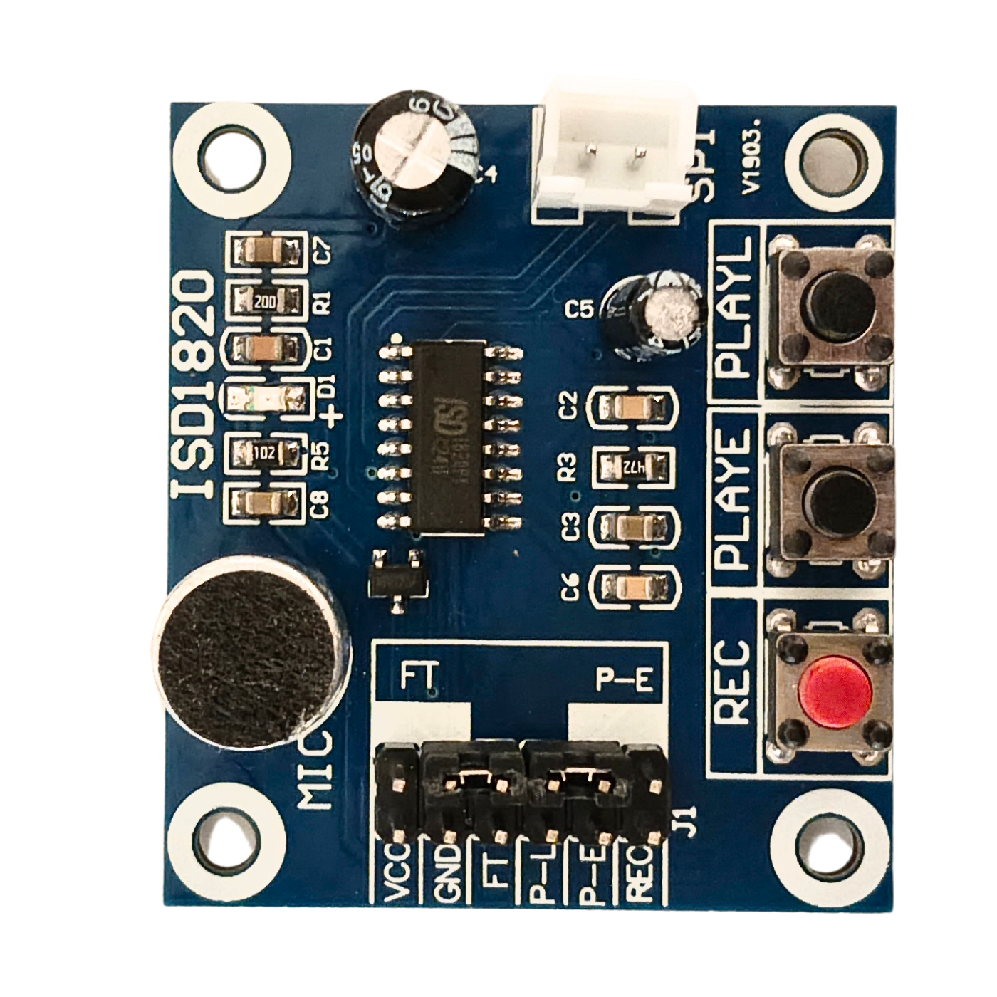 ISD1820 Sound Voice Board Recording Module – ISD1820-based voice recording and playback module -Voice Module -Robocraze