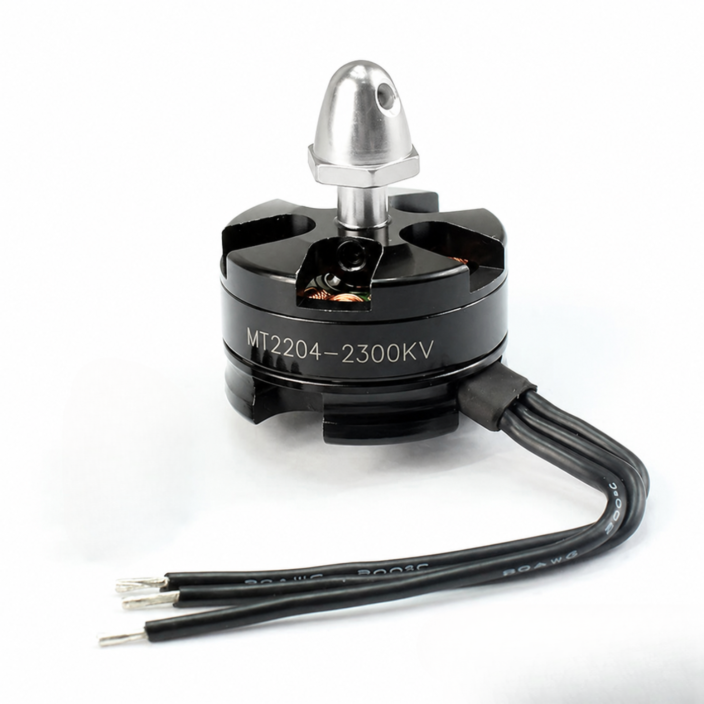 MT2204_2300KV_Brushless_Motor_Silver_CCW -Drone Parts -Drone Motors -Drone/UAV -Robocraze