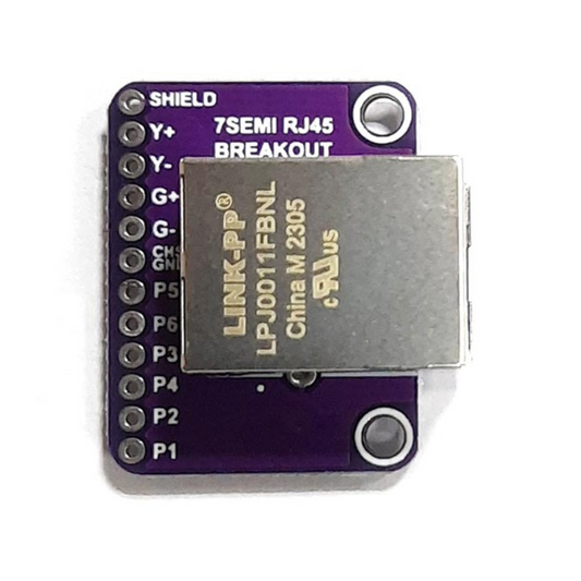 MagJack RJ45 Ethernet Connector Breakout Board -7Semi -Electronic Modules -Breakout Boards -Robocraze