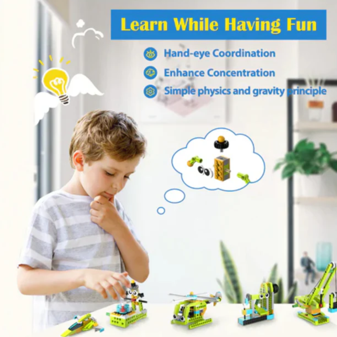 Makerzoid 100-in-1 STEAM Building Blocks Set Educational Toy for Kids 6+ Years Old -STEM Kits -School Kits -Intermediate Kits -Robocraze