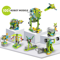 Makerzoid 100 in 1 STEAM Robot Master Educational Toy Set with Programming Building Blocks Course for 6-12 Years -STEM Kits -School Kits -Robocraze
