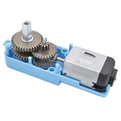 Metal TT 1:90 (3V–6V) Blue Dual Shaft High Torque DC Geared Motor for Robotics, RC Cars & Smart Robots -Motors & Mechanical -Gear Motors -Robocraze