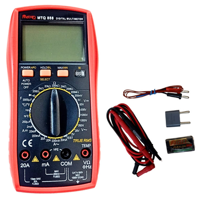 MetroQ MTQ-888 Digital Multimeter - Robocraze