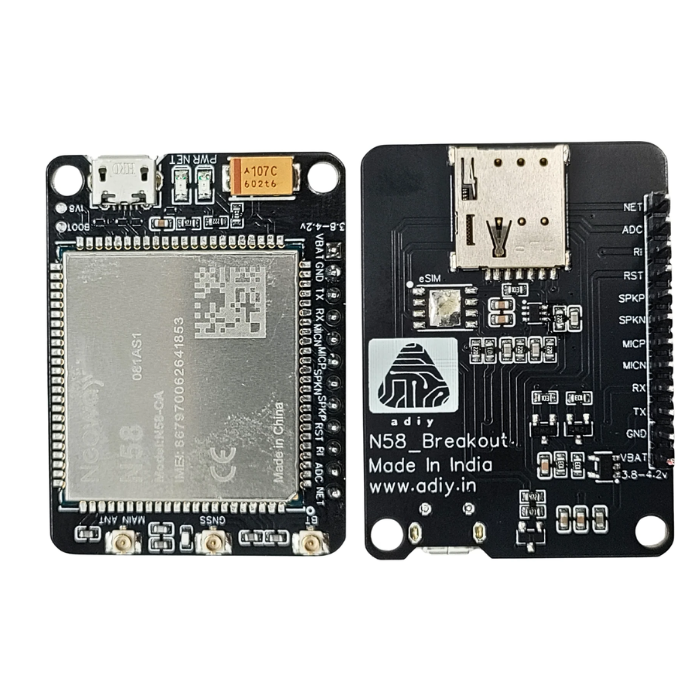 Sim Com Gbss Module Ufl N58 GNSS Breakout Board, GPS/4G Antennas & SMA to UFL Connector – Robocraze