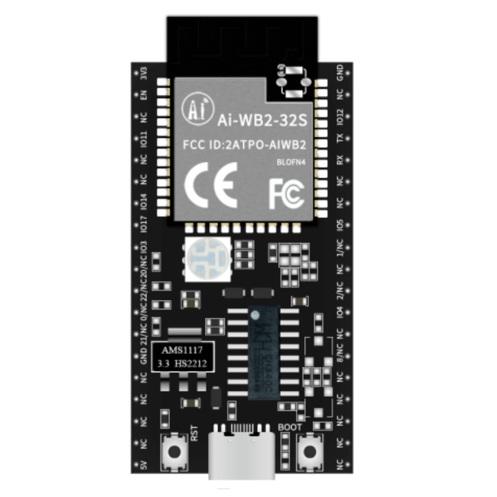 NODEMCU Ai-Thinker AI-WB2-32S-Kit Development Board Supports Wi-Fi 802.11b/g/n and BLE 5.0 Protocol -Robocraze