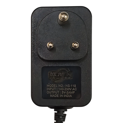 NOVEL 5V 2A Single Jack Adapter – Compact power adapter for DIY projects and electronics. -Power Adapter -Robocraze