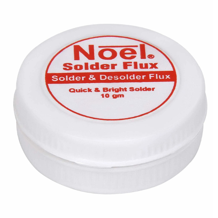 Noel Solder Paste (Flux) 10gm Pack - White -Soldering Flux Paste -Soldering Accessories -Robocraze