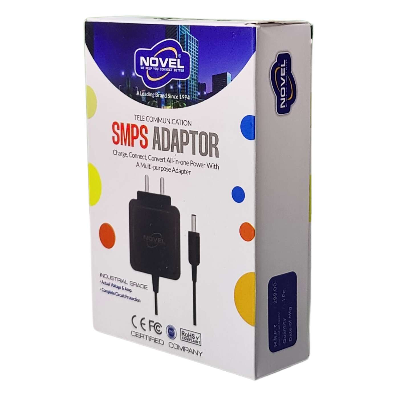 Novel 5V 1Amp Industrial Grade SMPS Power Adapter -Batteries & Power Supply -AC-DC Converters -Robocraze
