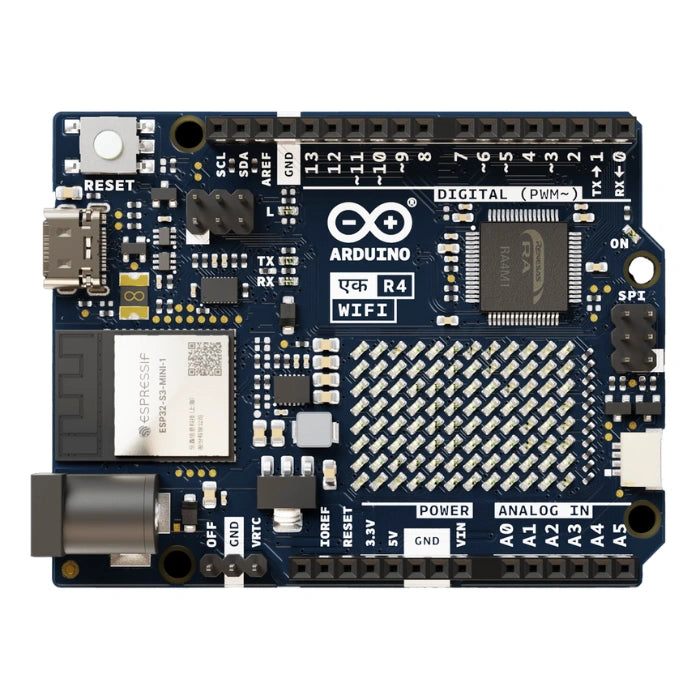 Original Arduino UNO EK R4 WiFi – Advanced board with built-in WiFi for IoT & coding. -Original Arduino Board -Robocraze