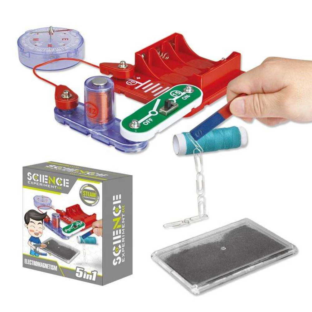 Pludo Electromagnetism Explorer Circuit - Unlock the Invisible Power of Magnetism | Hands-On STEM Learning (Grades 5-6 | Ages 10-11) -DIY Kits - Pludo Educational Kits - Robocraze